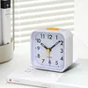 2025 NEW Simple Night Light Small Alarm Clock, Bedside Desktop with Snooze Function Household Creative Plastic Quartz Clock 6