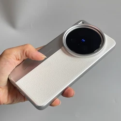 Enhanced Leather Shockproof Bumper Case - Skin - Friendly Protective Cover Shell for Vivo X200 Pro (WHITE)