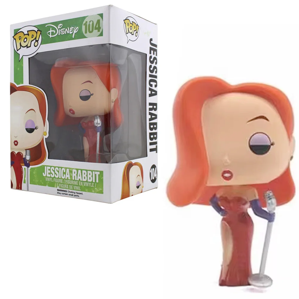Funko Pop Disney Jessica Rabbit #104 Action Figure Toys Gift for Kids ...