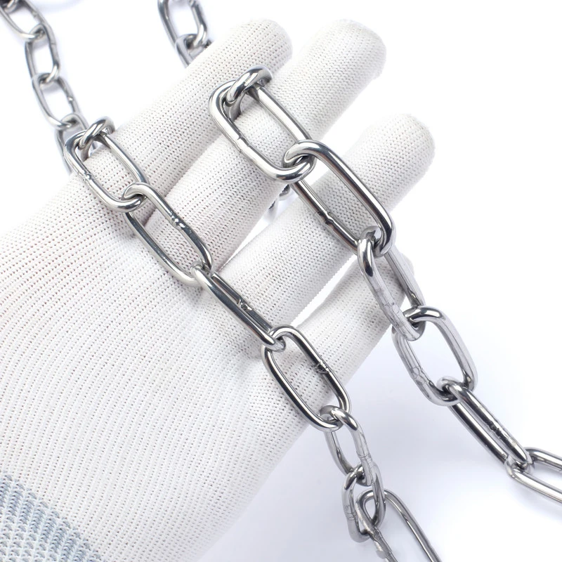 Galvanized Iron Chain 1 Meter 3-10mm For Traction Hang Clothes Pet Dog Locking Door