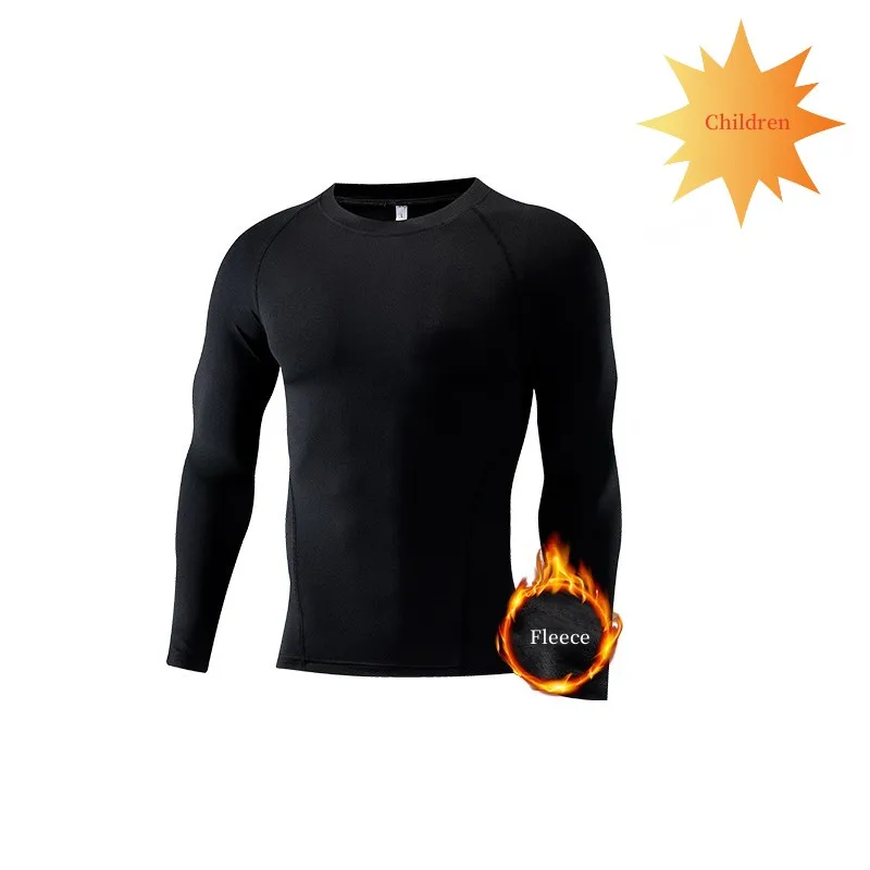 Children's Tights Training Clothes Boys Quick Dry Sports Tops Dance Yoga Bottoming Shirt Basketball Bodybuilding Gym T Shirt