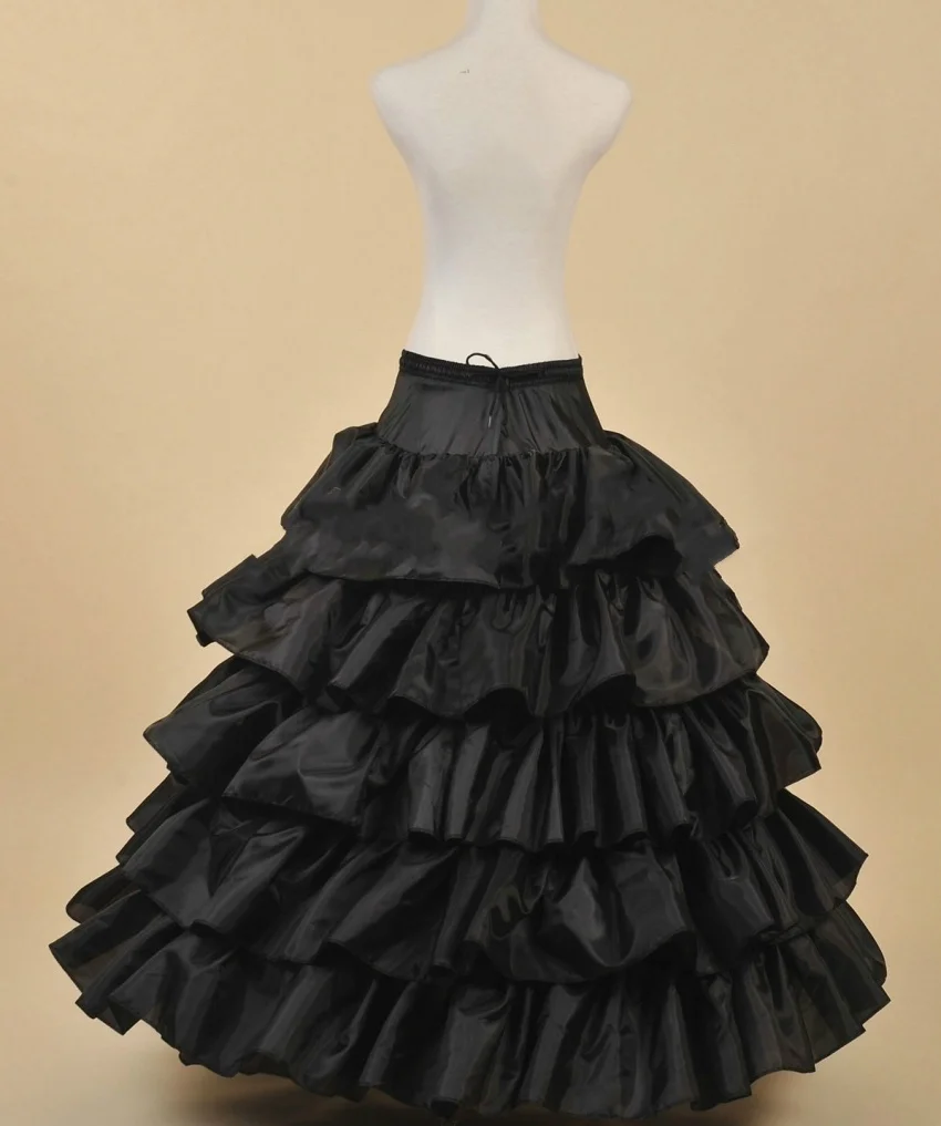 Черные Подъюбники для свадебного платья, бальные платья, юбка-обруч из кринолина, свадебная юбка