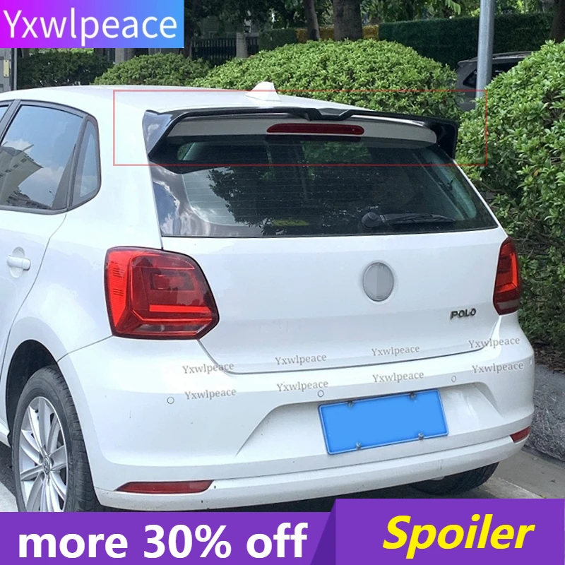 

Oettinger Style Roof Spoiler for Volkswagen VW Polo MK5 6R 6C 2011-2018 ABS Plastic Rear Trunk Wing Body Kit Accessories