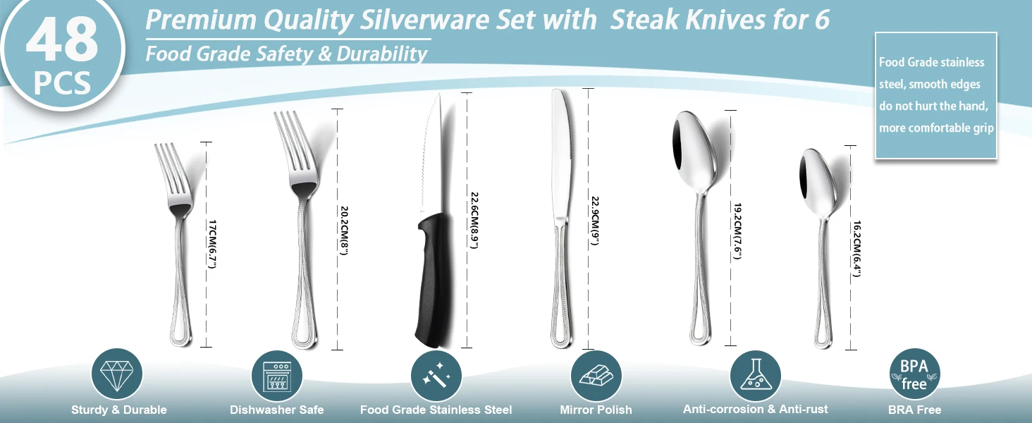 silverware set,silverware,utensil sets,cutlery set,flatware,flatware set for 8