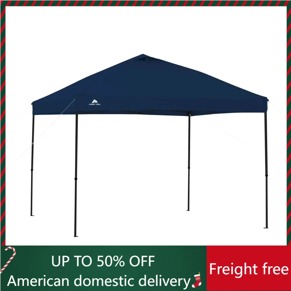 

10' X 10' Navy Blue Instant Outdoor Canopy Camping Supplies Freight Free Camping Tent Travel Equipment Tents Shelters Hiking