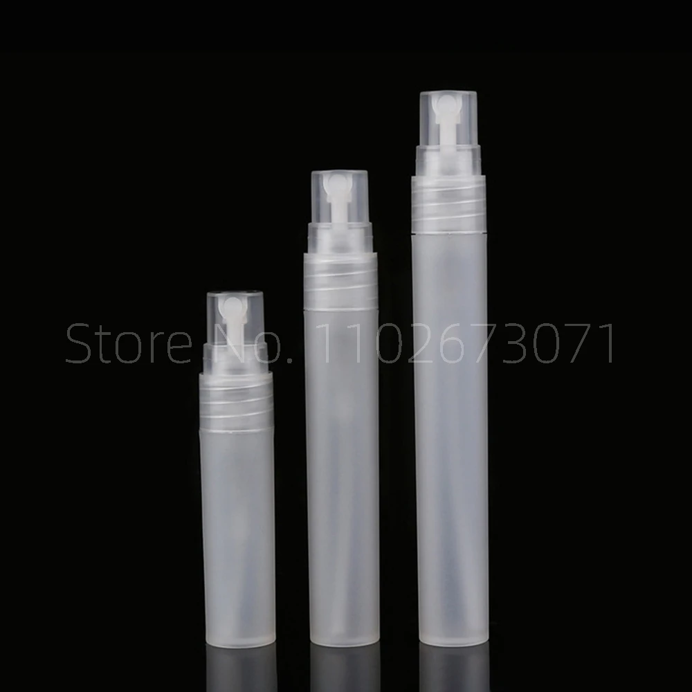 반투명 플라스틱 향수 펜 분무기 5ml 8ml 10ml, 걸쇠 플라스틱 스프레이 향수병 리필용 오일 병 분무기, 도매