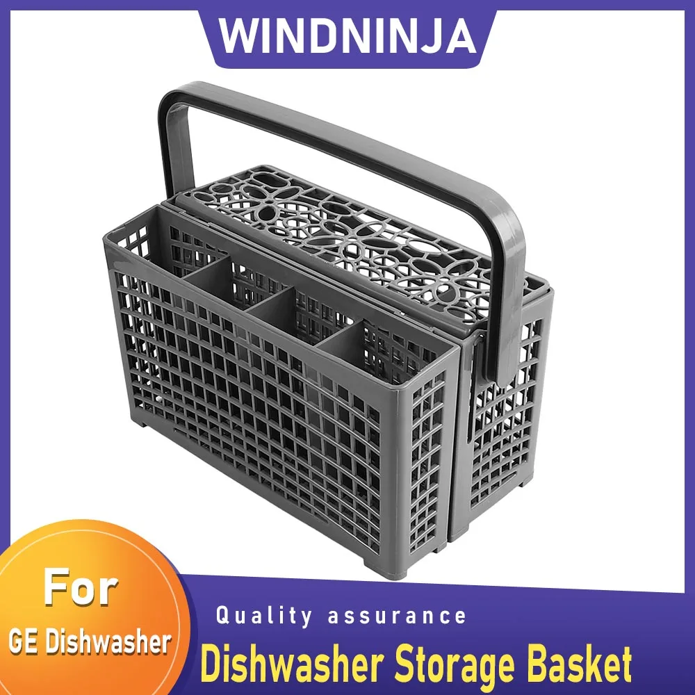 Universal Dishwasher Silverware Basket for Siemens/Bosch/Maytag/Kenmore/Whirlpool/LG/Samsung, GE Knives Forks Storage Rack
