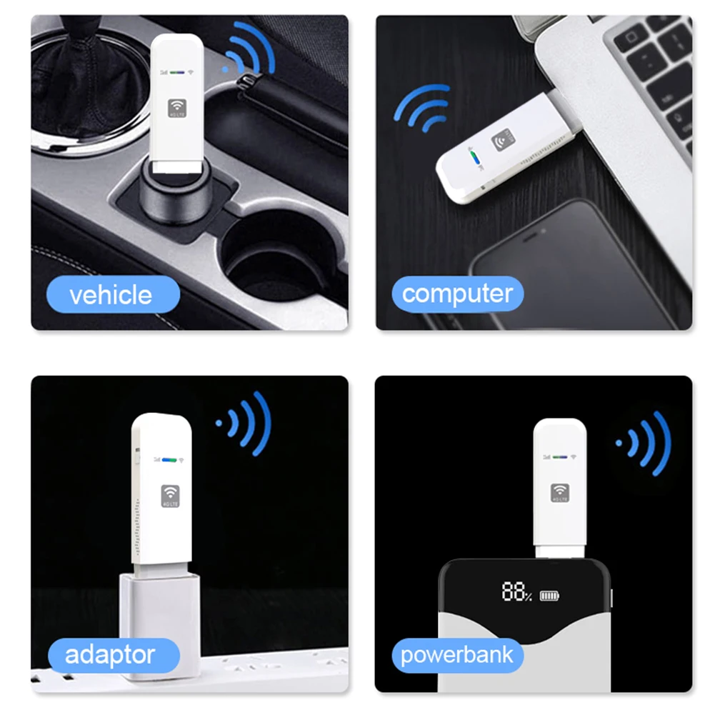 EATPOW USB 4G LTE Modem USB Dongle WiFi Router with SIM Card Slot 150Mbps Mobile Wireless WiFi Adapter 4G Router Home Office