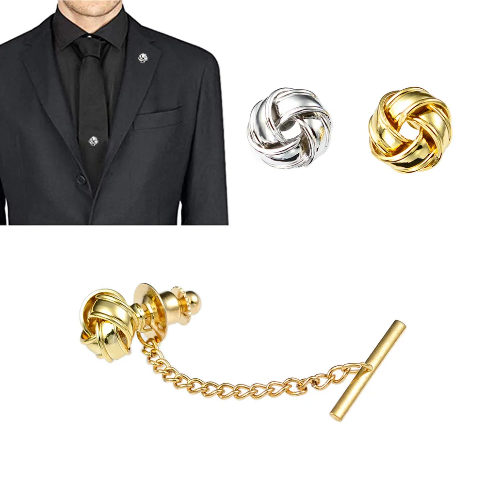 High Quality Fashion New Tie Clip Broach Jewelry Luxury Ball Metal ...