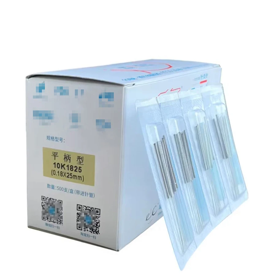 Disposable Acupuncture Needle 1000Pcs Acupressure Point tech EACU Body Beauty filiform needle with tube