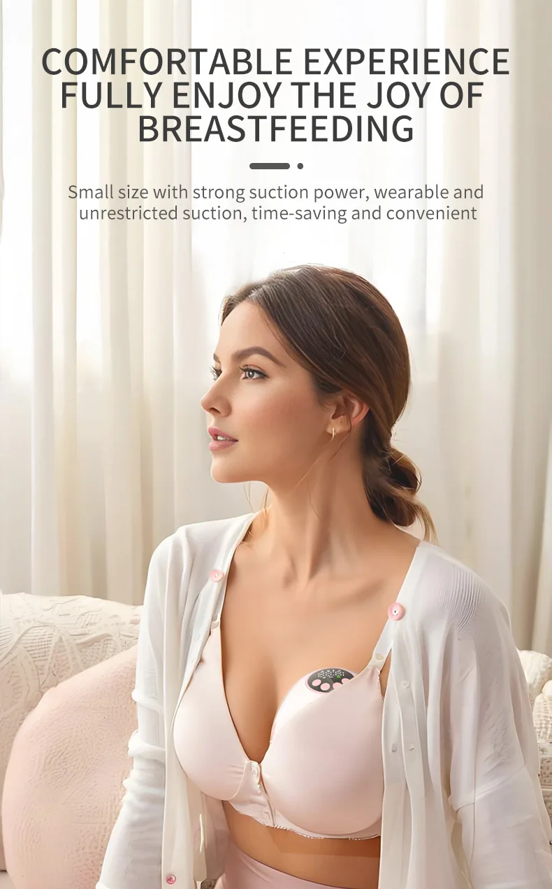 Wireless Electric breastmilk Pump Handsfree BPA Free With Milk Level Monitoring Function Silent Intelligent Upgrade Breast Pump
