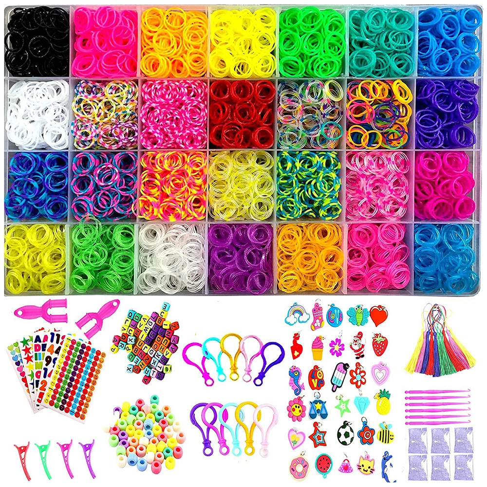 1Set Loom Rubber Bands Bracelet Making Refill Tool Set Kit for Kids DIY  Craft Jewelry Making