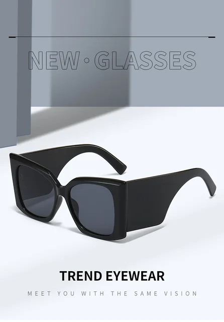 Occhiali Da Sole Oversize A Scudo Y2K - Litlookz Studio - Foto 3