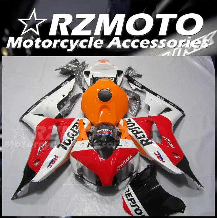 

4 подарка, НОВЫЙ ABS Полный мотоциклетный строительный комплект, подходит для HONDA CBR1000RR 2006 2007 06 07, комплект кузова Repsol