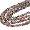 Natural Mixed Color Tourmaline Flat Water Drop Beads Rough Size 3x4mm-5x6mm，Strand Length 39cm,DIY Bracelet/Necklace 4