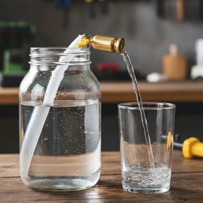 Brass Manual Fuel Transfer Pump Siphon Hose Kit for Diesel Gas Oil Water Fast Flow Hand Pump for Car Boat Tank Drain Priming