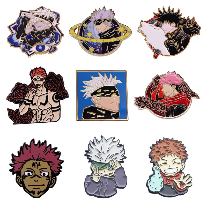

Jujutsu Kaisen Cartoon Enamel Pins Collect Anime Movies Metal Comic Brooch Backpack Collar Lapel Badge Fashion Jewelry Gifts