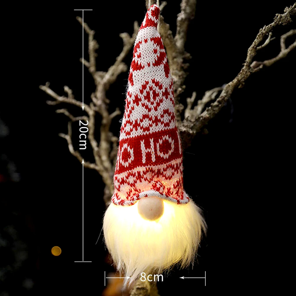 

Lovely Glowing Christmas Gnomes Decor Lightweight Stylish Xmas Small Decor For Bedroom Decor