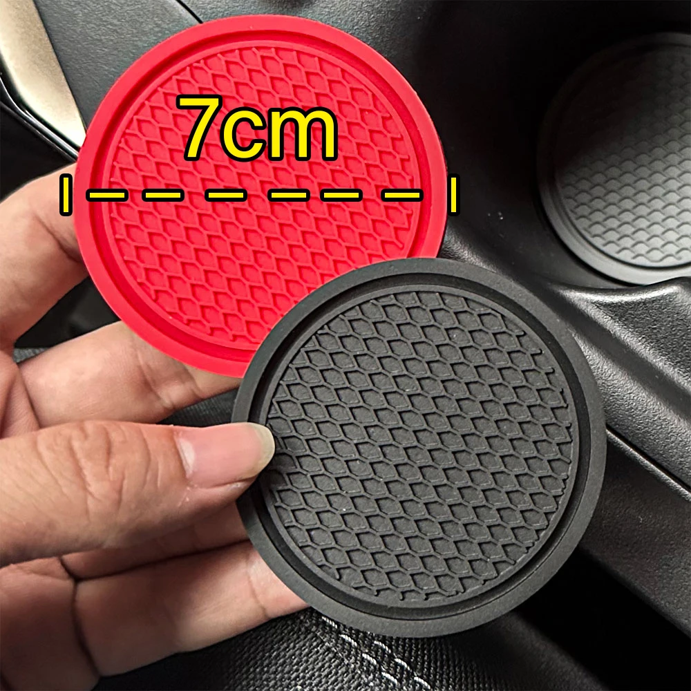 Car Auto Cup Holder Insert 2pcs Anti Slip Coasters Pads Interior Accessories For Most Cups