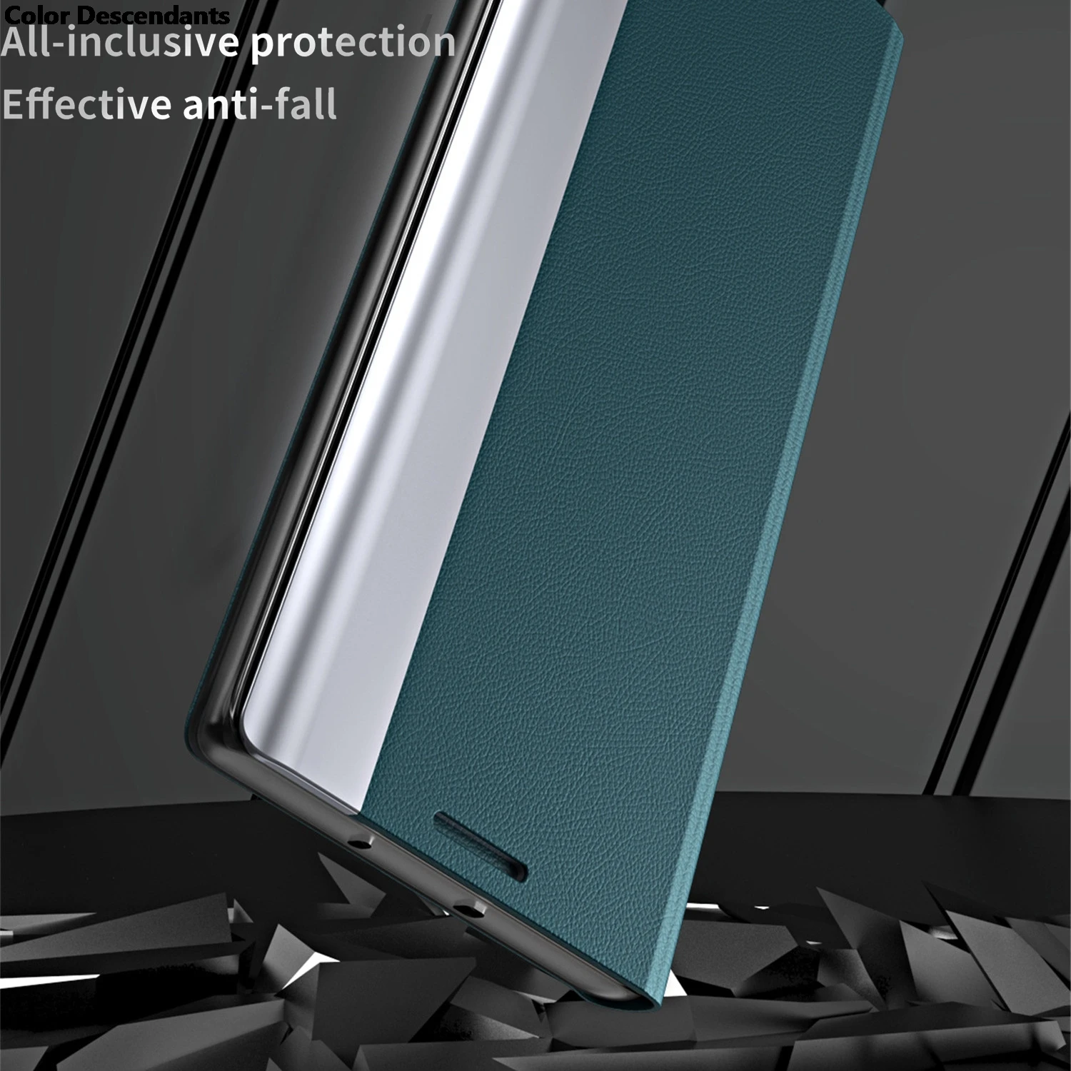 Luxury 6D Electroplated Leather Flip Case For Xiaomi Redmi 13C Poco C65 4G Magnetic Book Stand Coque Redmi13C PocoC65 4G Cover 4