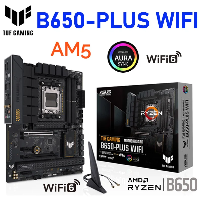 AM5 Motherboard Combo ASUS TUF GAMING B650PLUS WIFI Motherboard AMD