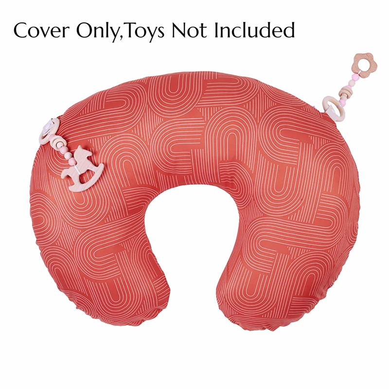Baby Nursing Pillow Cover Breastfeeding Pillow Sleeve Detachable with Chain Clip Baby Shower Gift
