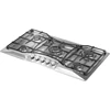 36" Gas Cooktop 5 SA F Sealed Burners Convertible Stainless Steel 1