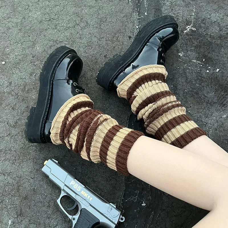 Description Picture 6 of itemLolita Leg Warmers Y2K Girls Long Socks Women Wool Knitted Foot Cover Arm Warmer Autumn Winter Crochet Heap Socks Boot Cuffs