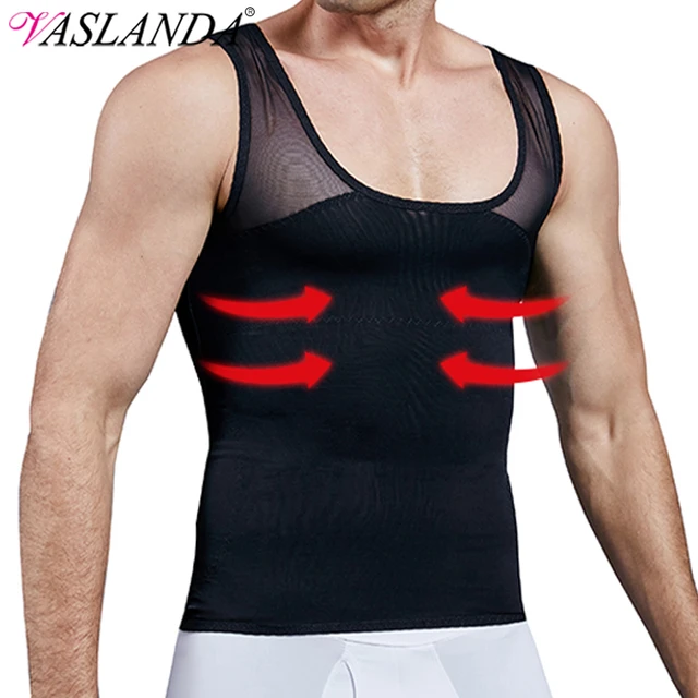 Camisa de compresión de pecho para hombre, moldeador de Cuerpo Adelgazante,  chaleco postural, Control de barriga, ropa interior, corsé, faja -  AliExpress