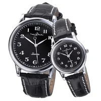 Creative reverse quartz couple watch for men and women 1