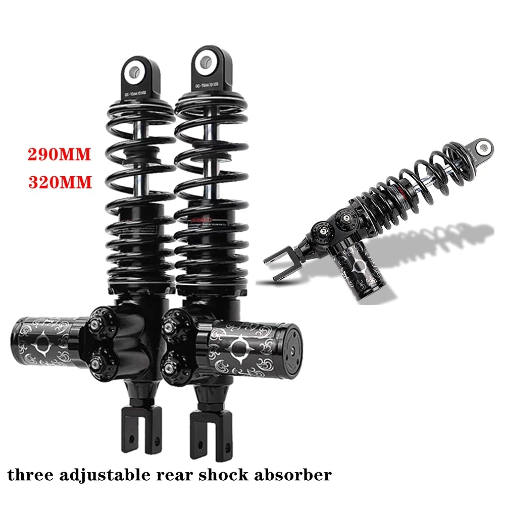 MotorcycleRearShockAbsorberPreloadSidePressureDampingAdjustable