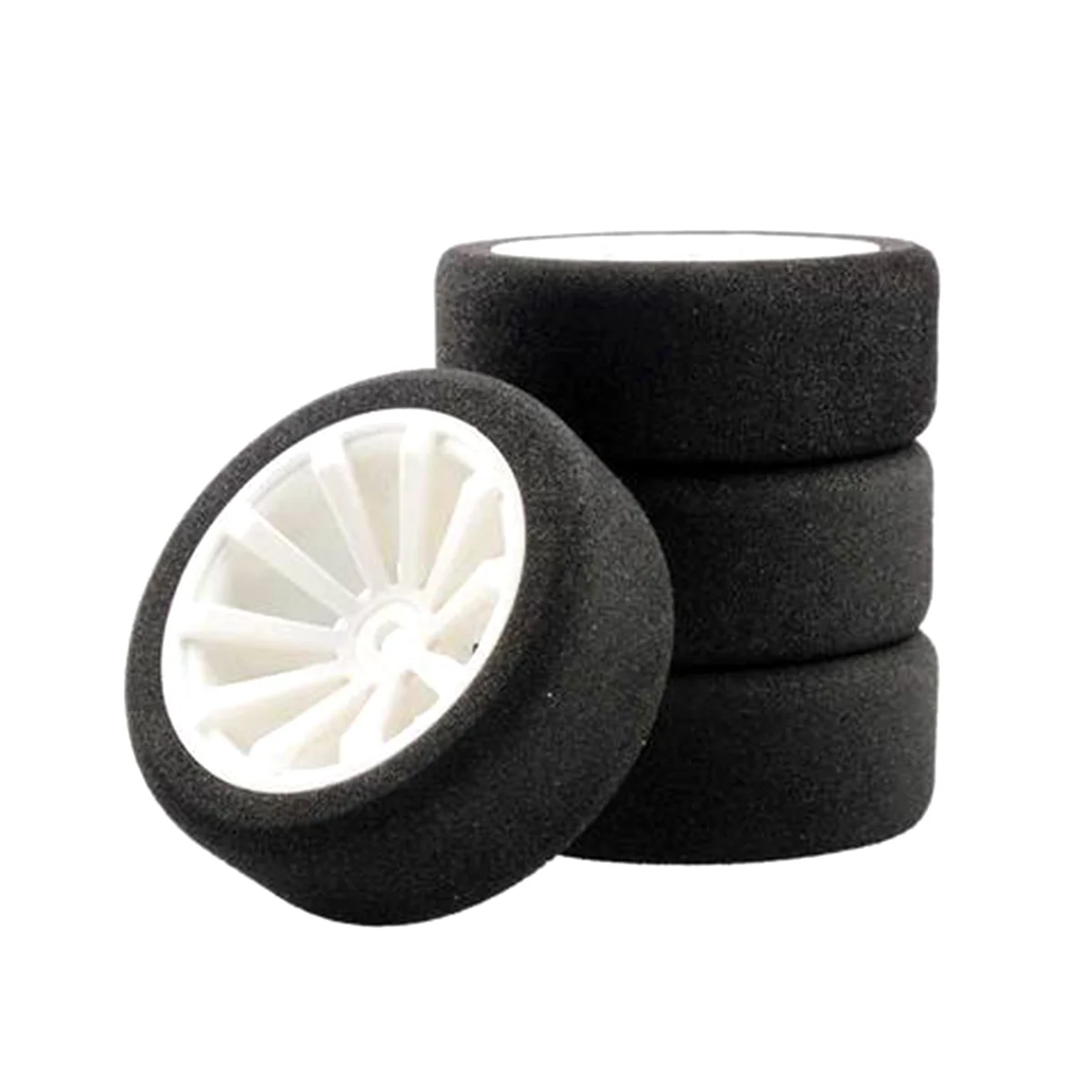 Per Il 1/10 Rs4 Kyosho Fw06 Sakura D4 Flat Sports Car Tt02 Simulazione Flat Sports Car Sponge Tire Racing Tire,White