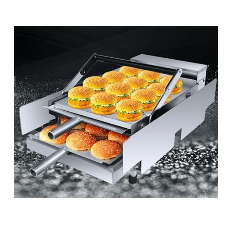 China Hamburger Press Burger Patty Maker Burger Bread Baking Machine