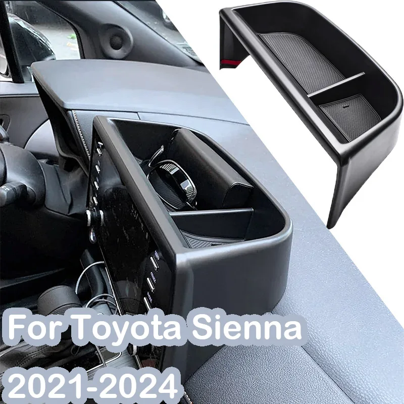 

For Toyota Sienna Car 2021 2022 2023 2024 Center Console Dash Storage Tray Box Insert Holder Dashboard Box Organizer Accessories