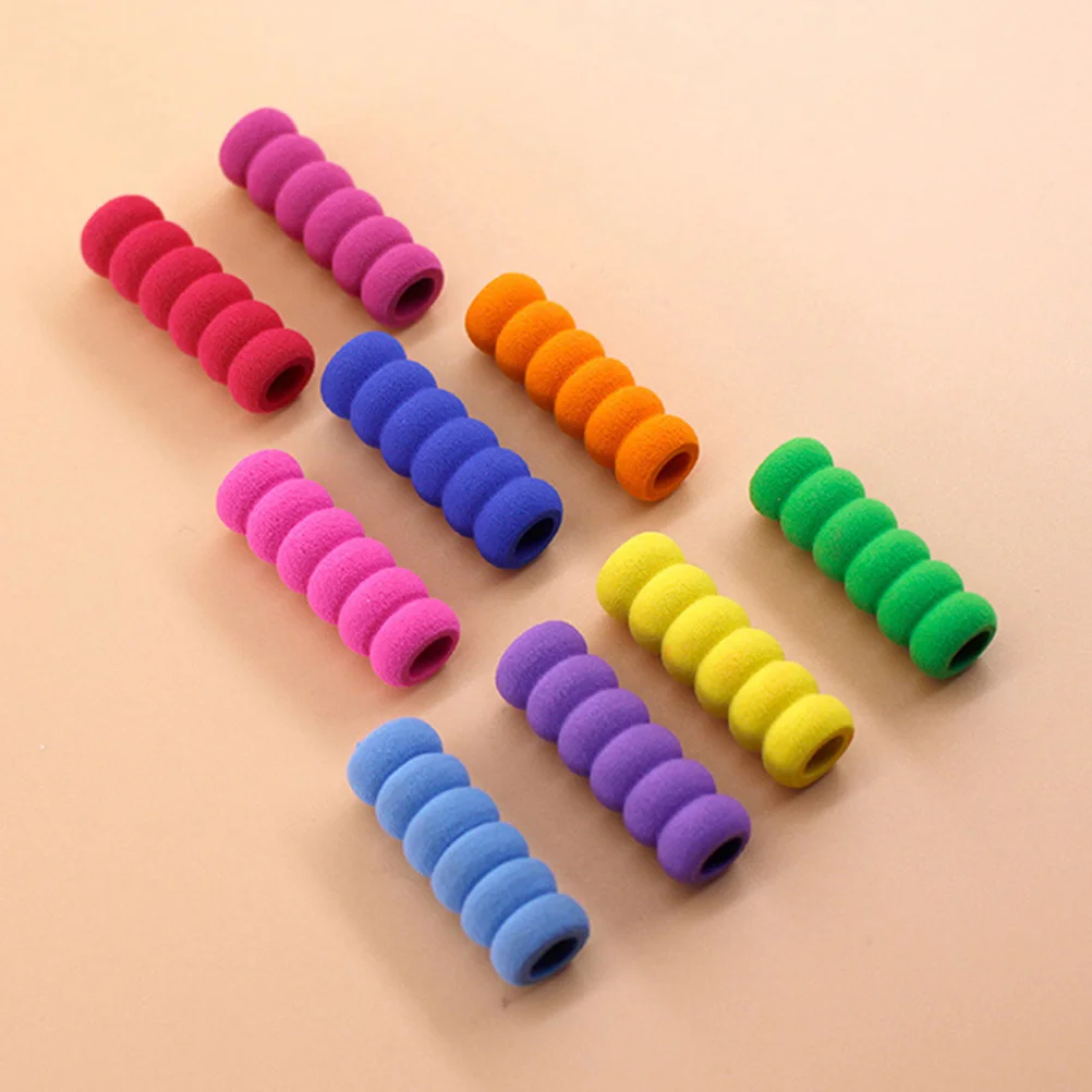 

54 Pcs Color Pencils Sponge Holder Ergonomic Gripper Handwriting Posture Trainers Human Body Non-slip Grippers Comfortable