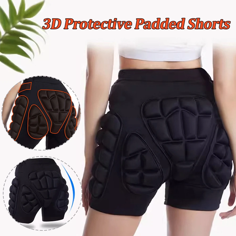 3D Protective Shorts Winter Snowboard Butt Pad Guard Skating Protective Hip Pads Ski Ice Skating Roller Snowboard Gear