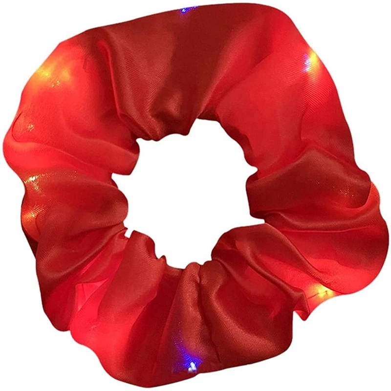 

Light-Emitting Hair Scrunchies,Pig Large Intestine Hair Ring,Elastic Hair Bands For Girls,Hair Ties Clips Accessories