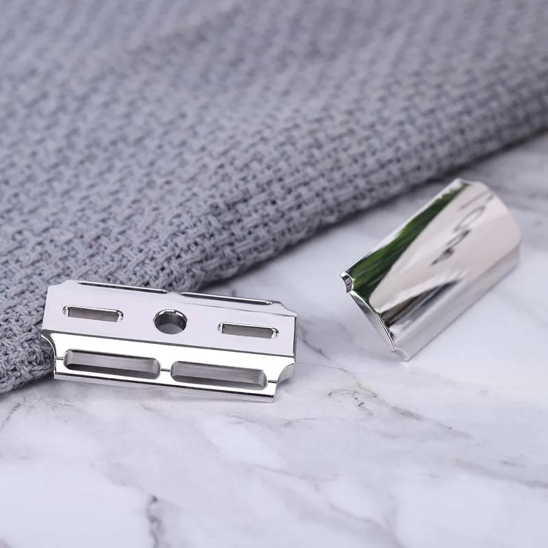 Yaqi Vostok 90SB Straight Bar 316 Stainless Steel Polished Safety Razor Head with 0.90mm Blade Gap 4