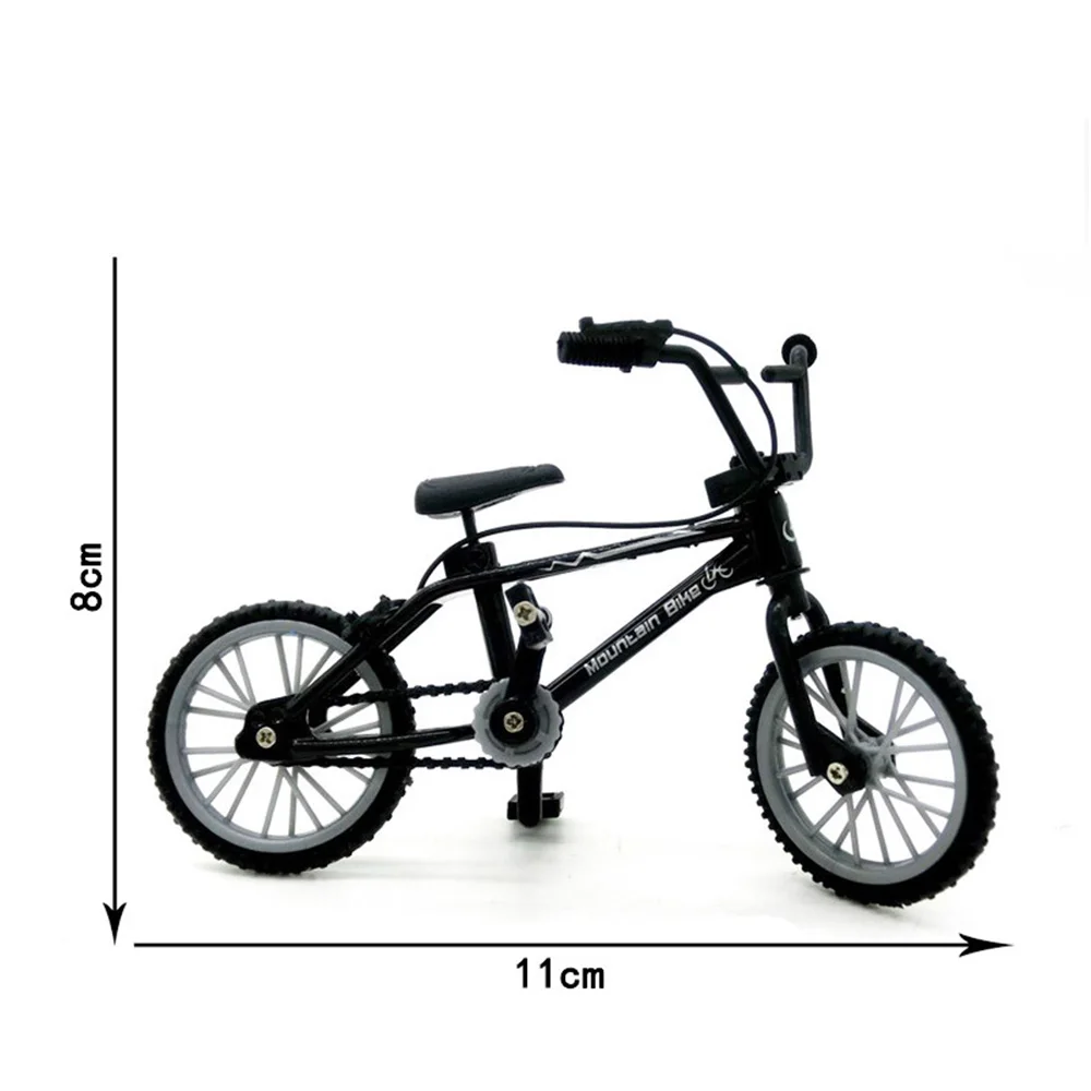 Miniature Alloy Finger Bicycle Toy - DIY Simulation Mountain Bike for Kids, 1/12 Dollhouse Accessory