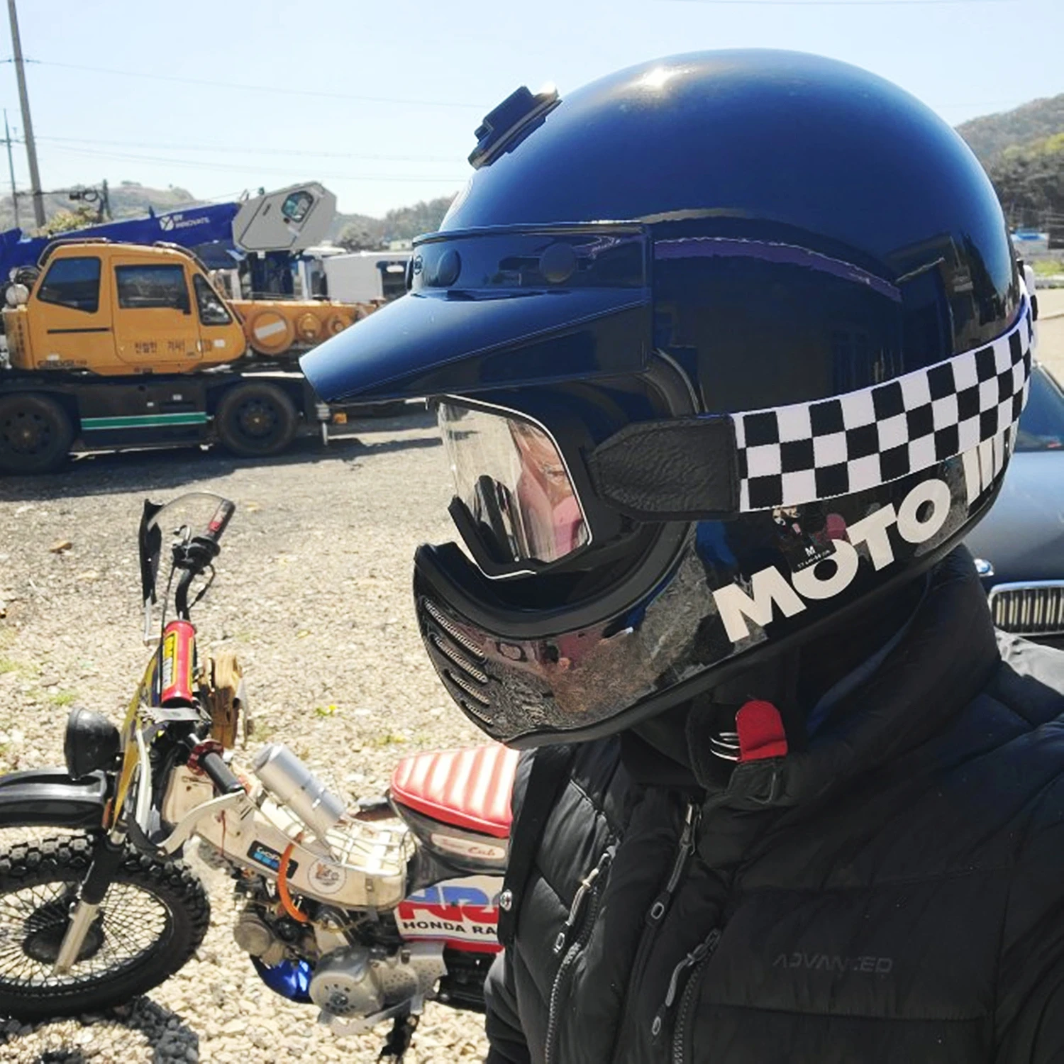 Motorcycle Goggles Motorcycle Goggles Retro Motocross Glasses Scooter ATV Skiing Sunglasses Anti-UV Cycling Racing