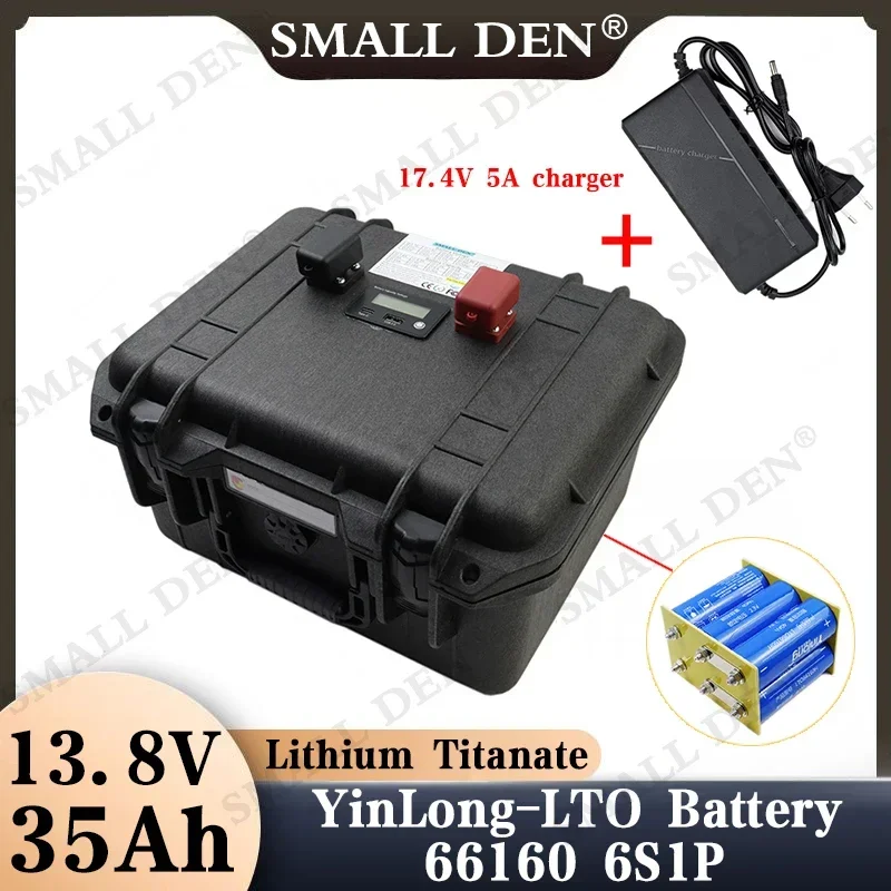 

Новинка, 100% оригинальный литий-титанатный аккумулятор Yinlong LTO 66160, 2,3 В, 35 Ач, 12 В, 13,8 В для автомобильной аудиосистемы, солнечной системы