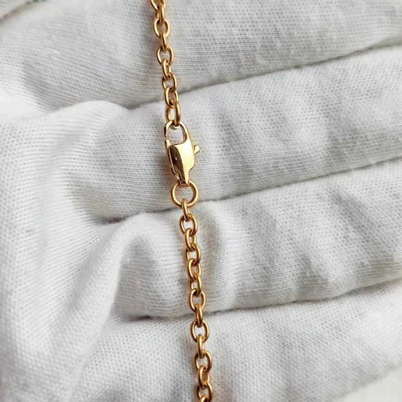 Pure Titanium O-Shaped Welded Death Link Chain Necklace 3mm Width