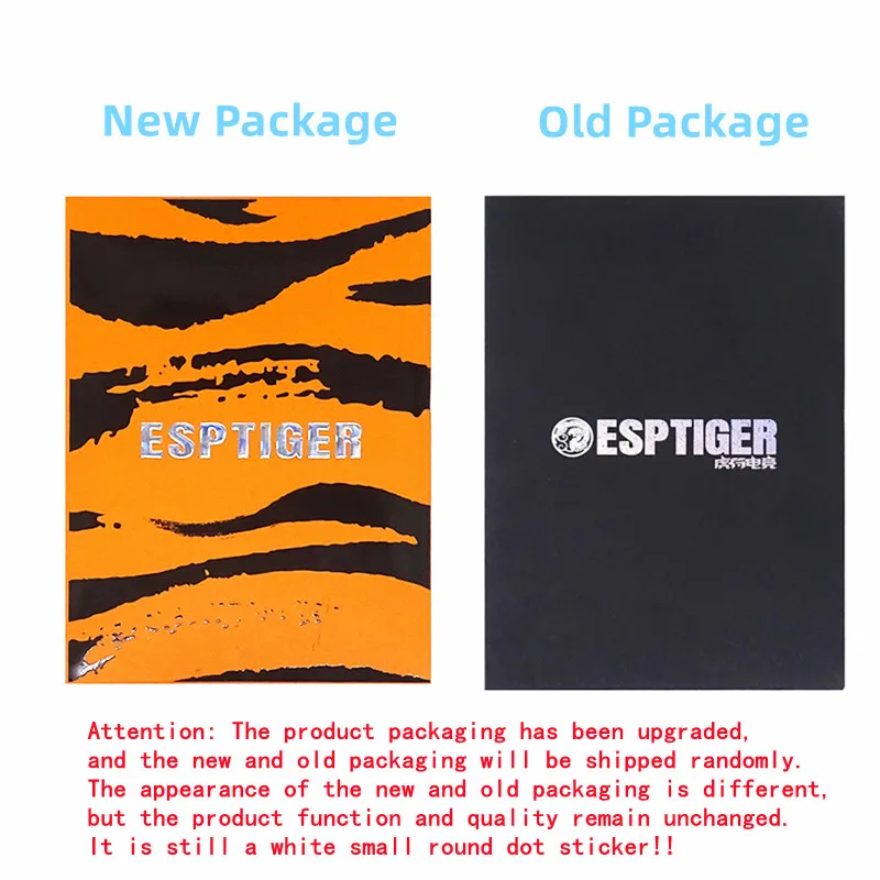 New 40PCS Esptiger Tiger ICE V2 Foot Sticker DIY Small Dots Foot Pad Arc Edge Esptiger  6.5MM 7MM — view 2