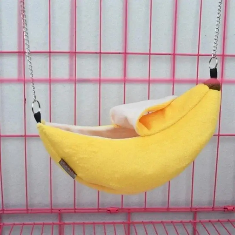 Pet Banana Hamster Rat Hammock Cage House Nest  Warm Small Animal 4