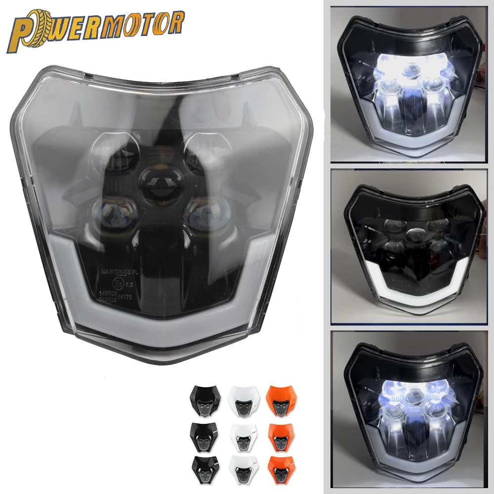 Fix Mask SSIMOO 4 Pieces Motorcycle Headlight Mask Rubber
