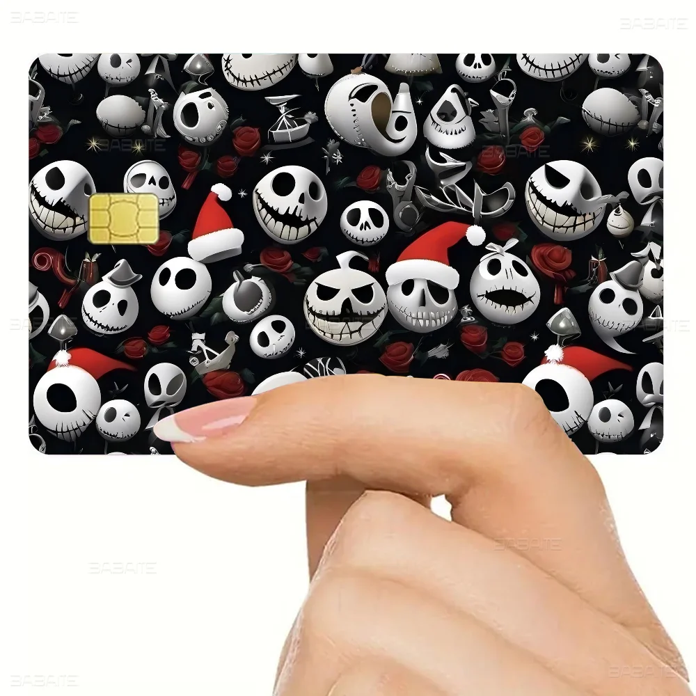 Jack Skellington Spiel Anime Aufkleber Film Haut Abdeckung Fall Für Kleine Große Kein Chip Debit Kreditkarte Vorderseite – Detail 7