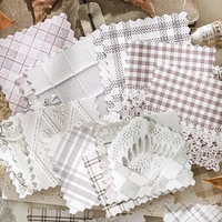 Journal GO 30pcs Fabric Texture Material Paper Junk Journal Planner Scrapbooking Vintage Decorative DIY Craft Background Paper 2