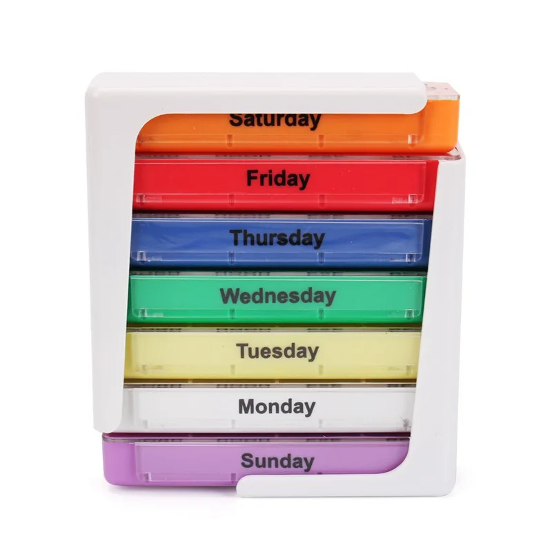 Weekly Pill Organizer 3/4 Times a Day Travel Pill Box 7 Day with  Moisture-Proof Design Lager Pill Container to Hold Medication - AliExpress
