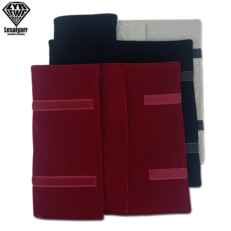 Angelina's Palace Reizen Sieraden Organizer Vegan Lederen Tas voor Ketting Oorbel Armband Ring (bloosom Blauw