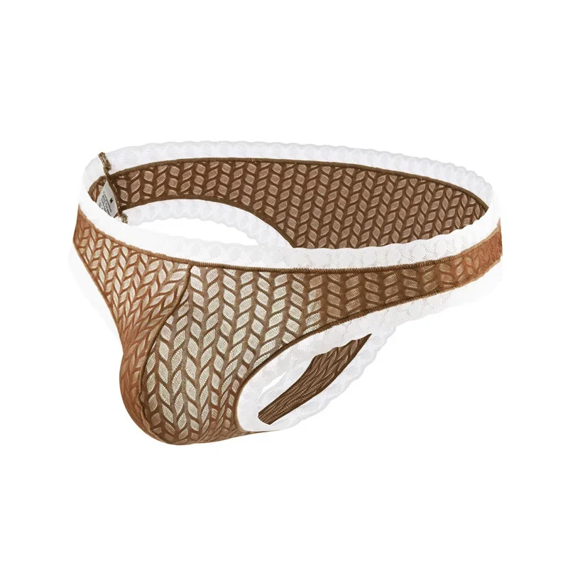 5 pezzi nuovi slip da uomo intimo sexy vita bassa traspirante traslucido gusto da uomo T-Back slip piccoli di alta qualità - immagine 4